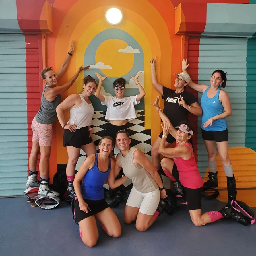 Photo de participants au cours de Kangoo Forever - Cours de Kangoo jumps à Nouméa et en Nouvelle-Calédonie